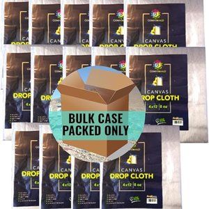 COMFITWEAR Heavy Duty Drop Cloth for Painting Slip (14PC - 4 X 12)  Floor Shield